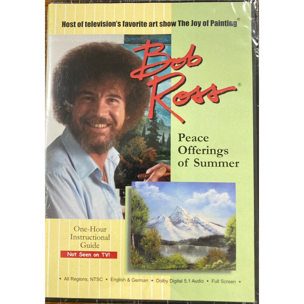 Bob Ross -Peace Offerings of Summer- DVD 2007 Instructional Video New
